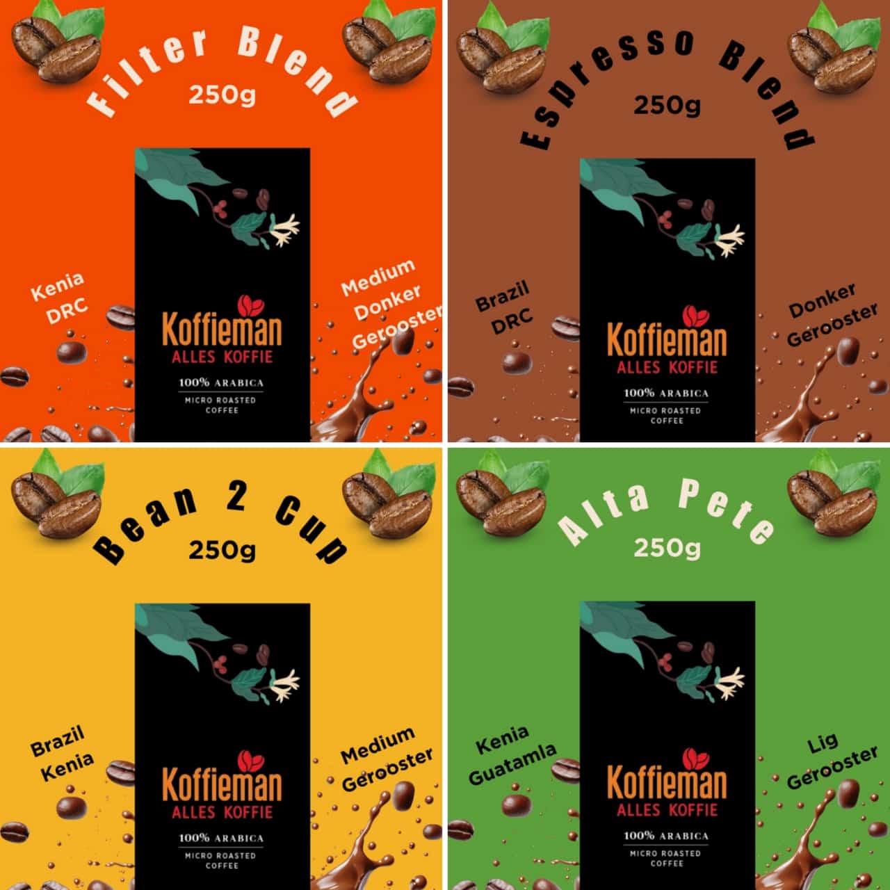 Koffieman kombo 250g